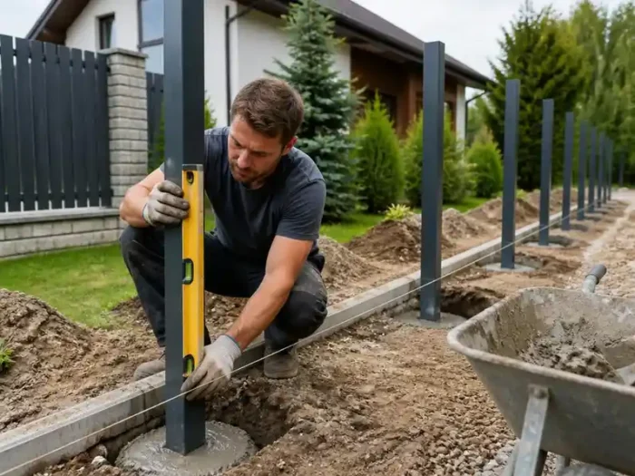 Jak zabetonovat sloupky na plot svépomocí: Návod krok za krokem