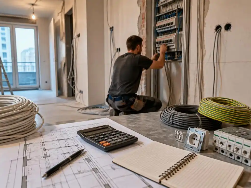 Plánování rozpočtu pro modernizaci elektrických rozvodů v bytě